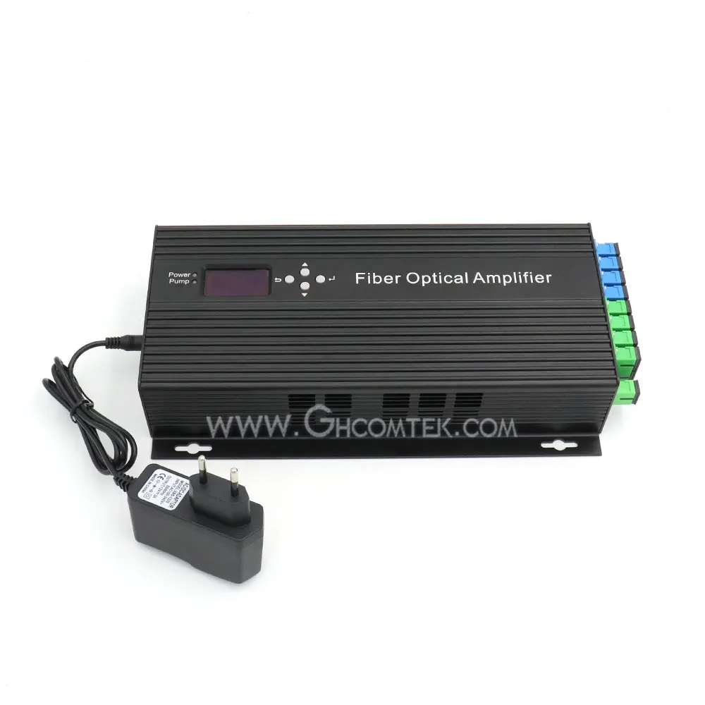 Optical Amplifier EDFA 1550nm Power WDM 8x23dBm SC/APC Fiber Port