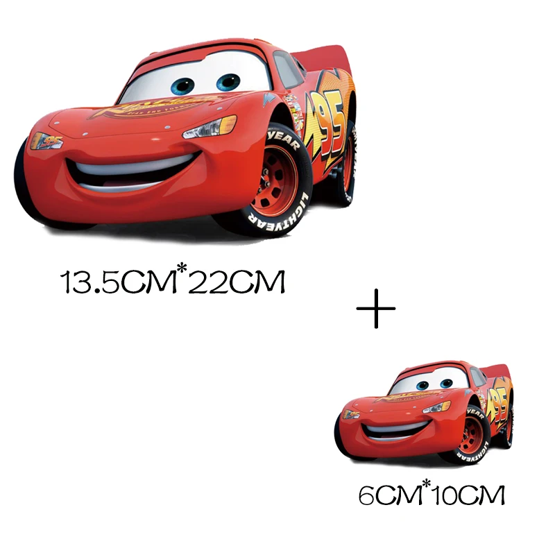 Disney Cars Lightning Mcqueen Children's Clothes Stickers Iron On