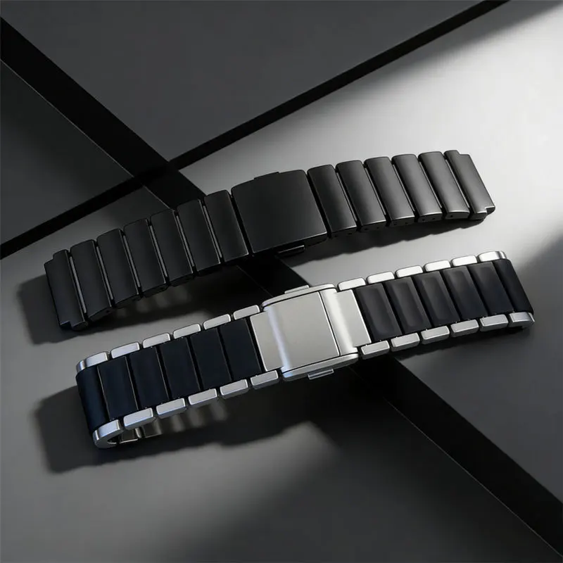 Luxury Titanium Rubber Strap with Magnetic Buckle
