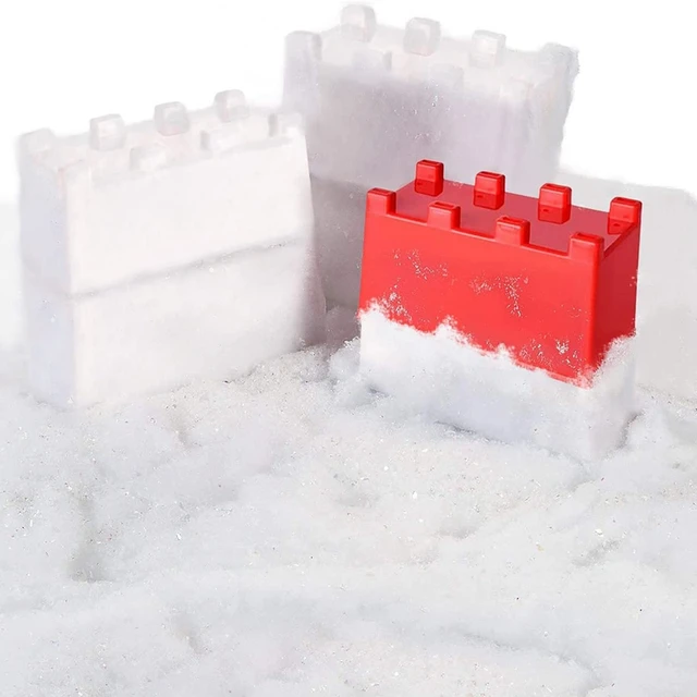 FBIL-4Pcs Snow Toy Kit Snow Castle Mold Sand Fort Building Block Snow Activity For Summer Winter Outdoor Snow Sand Beach Toy 3