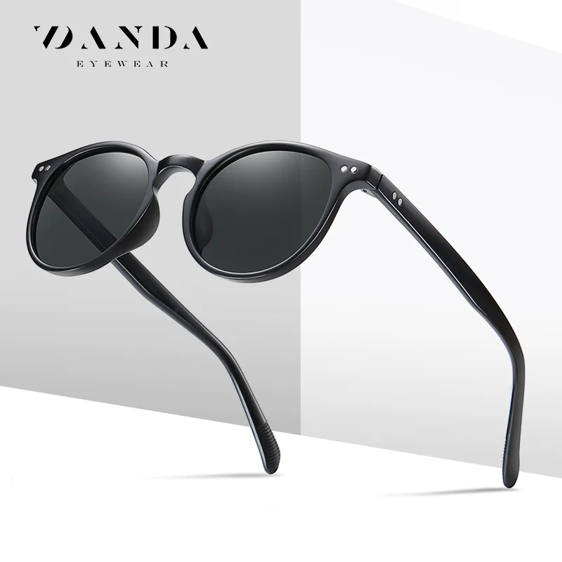 Polarized Sports Glasses Vintage Polarizing Sunglasses Classic Round Frame Men Women Sports Outdoor Travel Eyewear