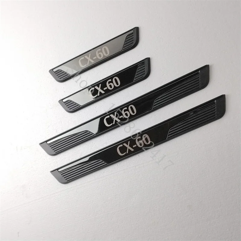 

For Mazda CX-60 CX60 2022-2024 Door Sill Protector Car Styling Accessories Auto Threshold Scuff Plate Stickers Steel Pedal Trim