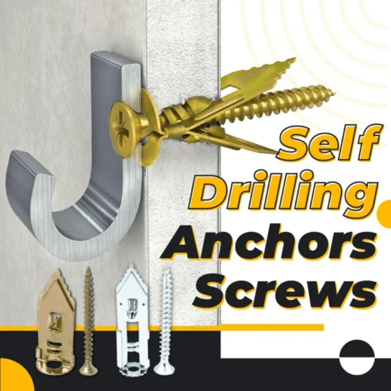 10/20/50/100pcs Self-Drilling Anchor Drywall Installation Special internal expansion with Self-Tapping expansion wire screw tube