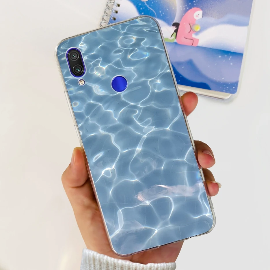 Fashionable Clear Silicone TPU Phone Case - Painted Design Cover