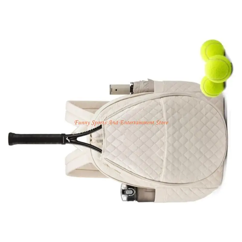 C4DE Tennisschläger-Sporttasche, Reiserucksack mit speziellem Ausrüstungsbereich, rutschfester Schultergurt für den Außenbereich – Detail 1