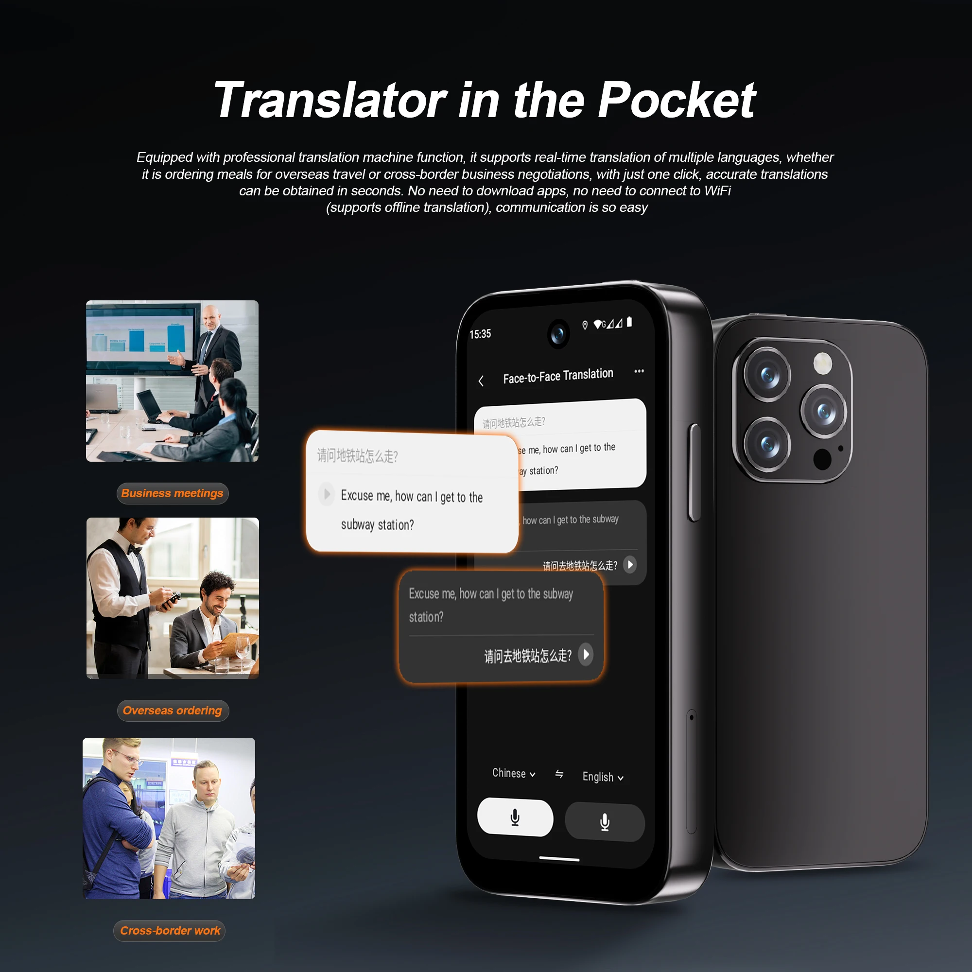 SERVO A1 PRO 4G LTE Mini Smartphone AI Translator Android OS 3GB+32GB Google Play WhatsAPP WiFi Hotspot 3.75" Small Smart Phones