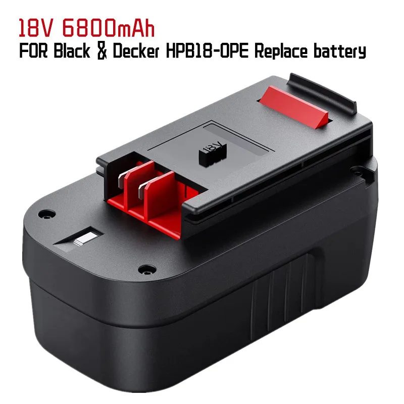 Upgraded to 6800mAh】HPB18 Battery Compatible with Black and Decker 18V  Battery Ni-Mh HPB18-OPE FSB18 A1718 Tools Battery - AliExpress