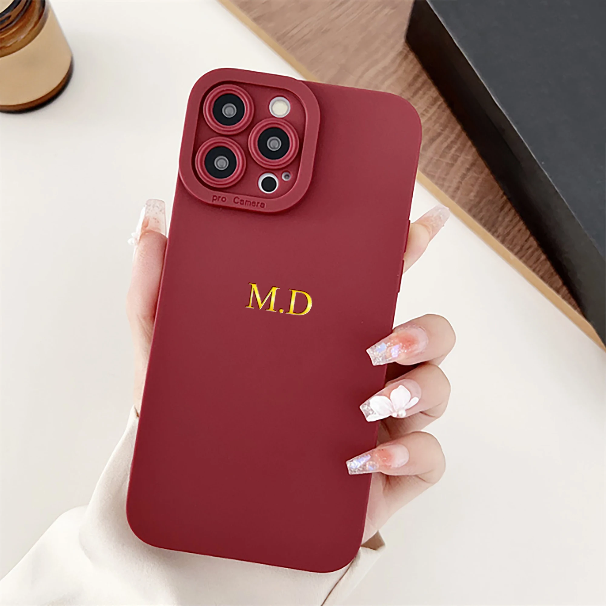 Personalized Customized Name 3D Hot Gold Foil Stamping TPU Phone thumbnail 2