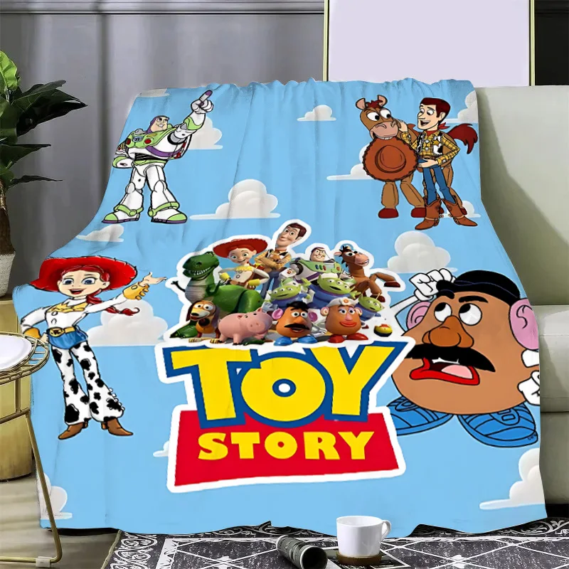 Cartoon Disney Toy Story Printed Blanket Picnic Blankets Warm Blanket Soft and Comfortable Blanket Home Travel Birthday Gift 3