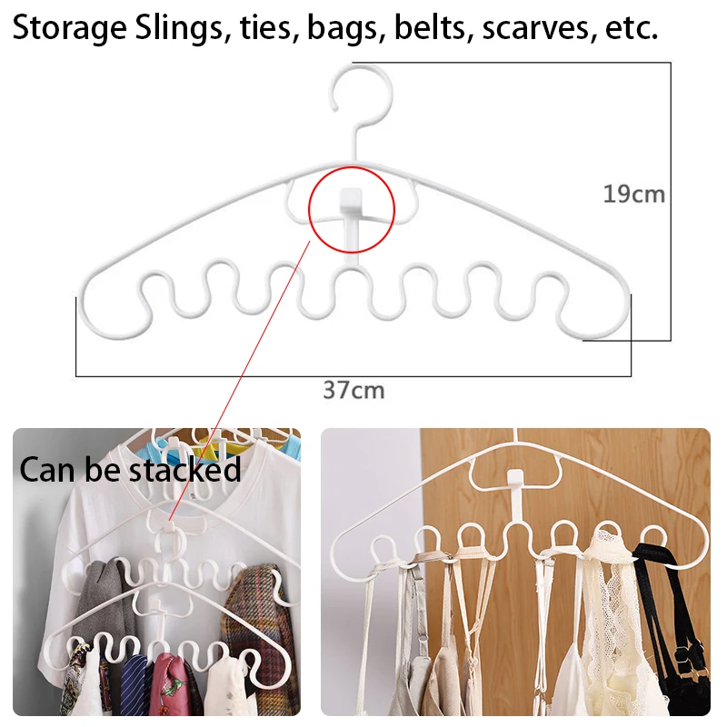 Clothes Hanger Racks Multi-port Support Circle Clothes Drying Multifunction Plastic Hanger Organizer Space Saving clothes hanger,clothes rack