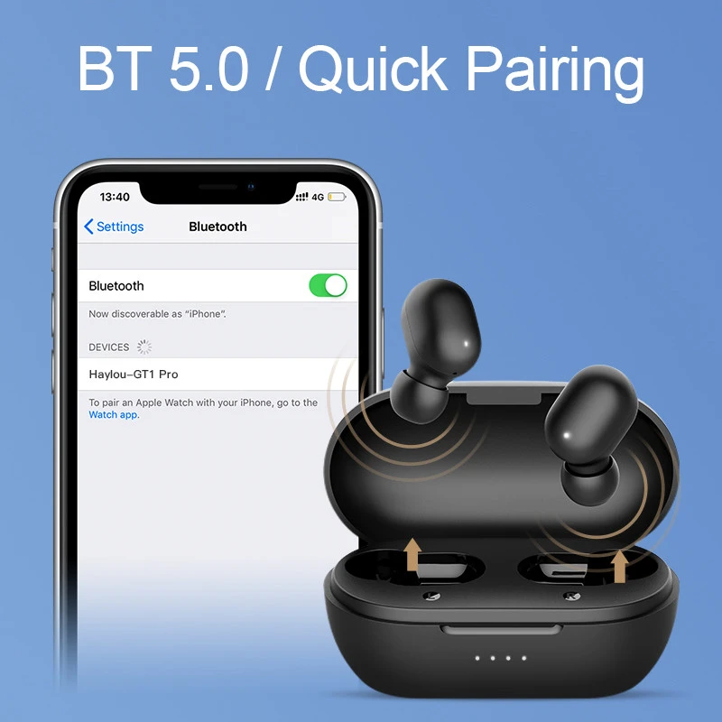 Fone de ouvido bluetooth GT1 PRO