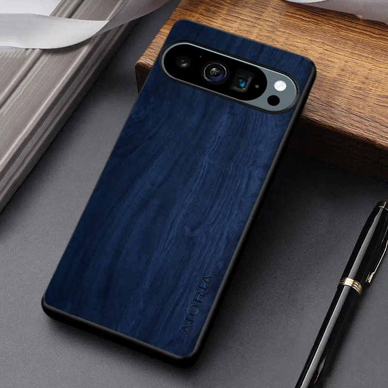 Durable Wooden Pattern Leather Phone Case Cover