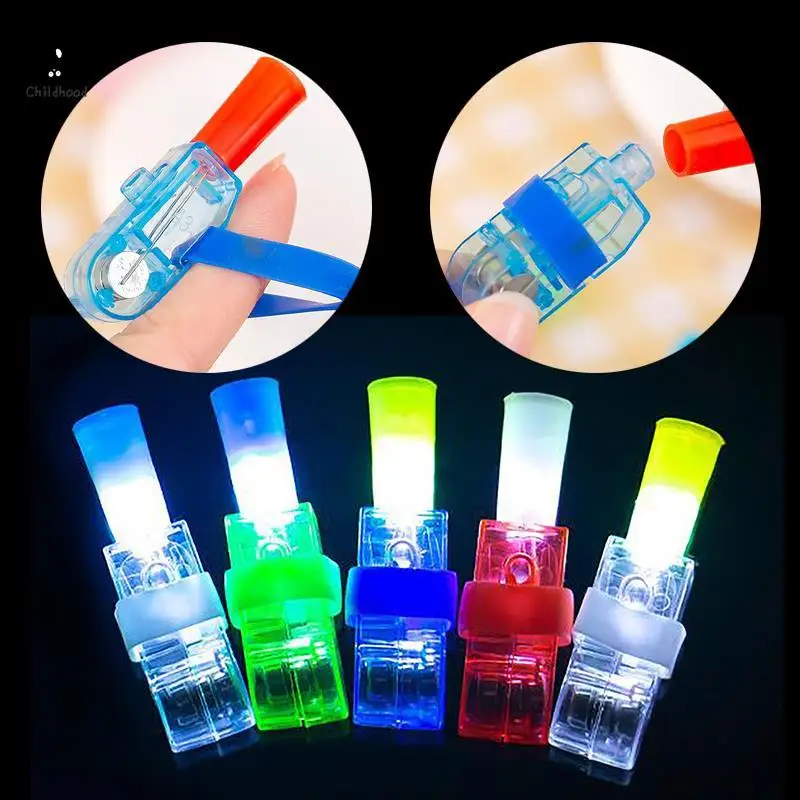 

2Pcs LED Rojection Finger Light Mini Projection Lamp Cartoon Pattern Luminous Ring Finger Light Projection Light