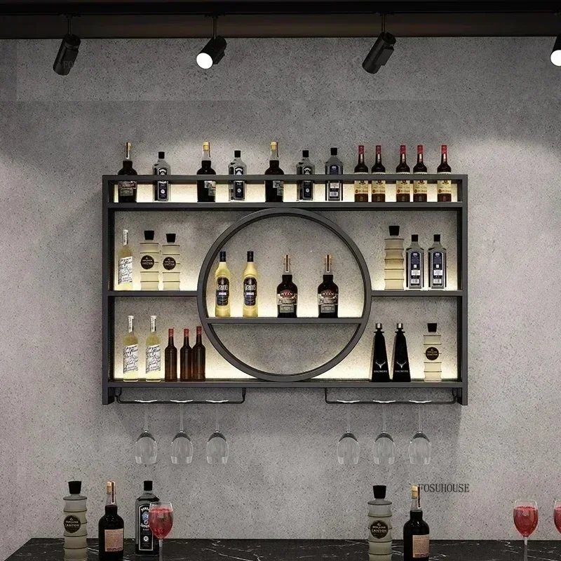 Modern Wall Liquor Store Wine Rack Display Luxury Plane Display Wine Rack Free Standing Large Home Decoration Bar Furniture c