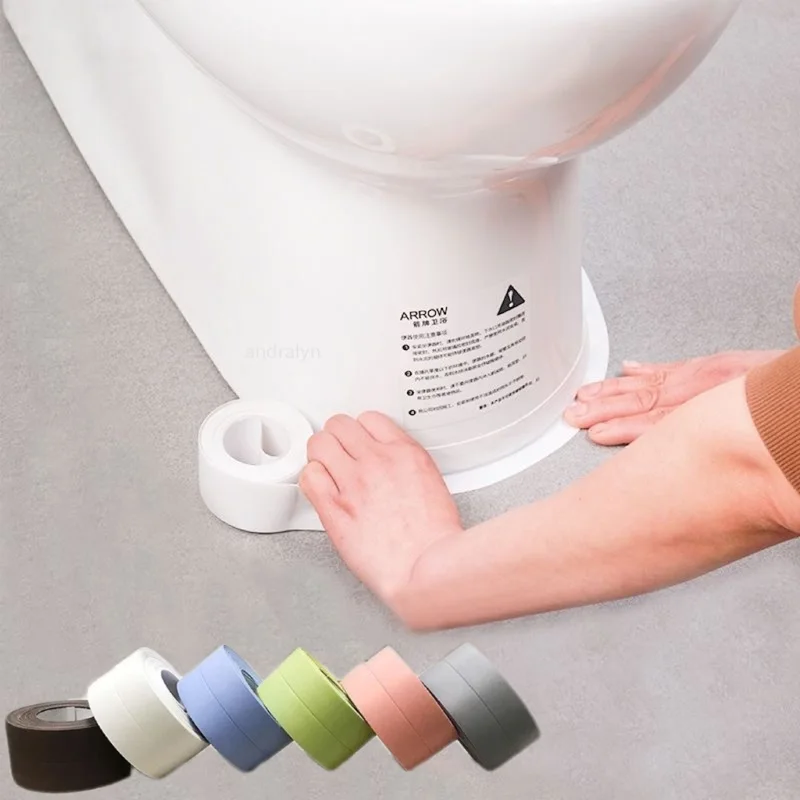 Adhesive Sealing Strips Bathroom Shower Sealing Tape PVC Self Adhesive Waterproof