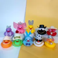 10pcs Dolls Accessories Mini Rubber Duck Accessories Bulk Mini Hat  Headwear for mini rubber duck doll duck Accessories 1
