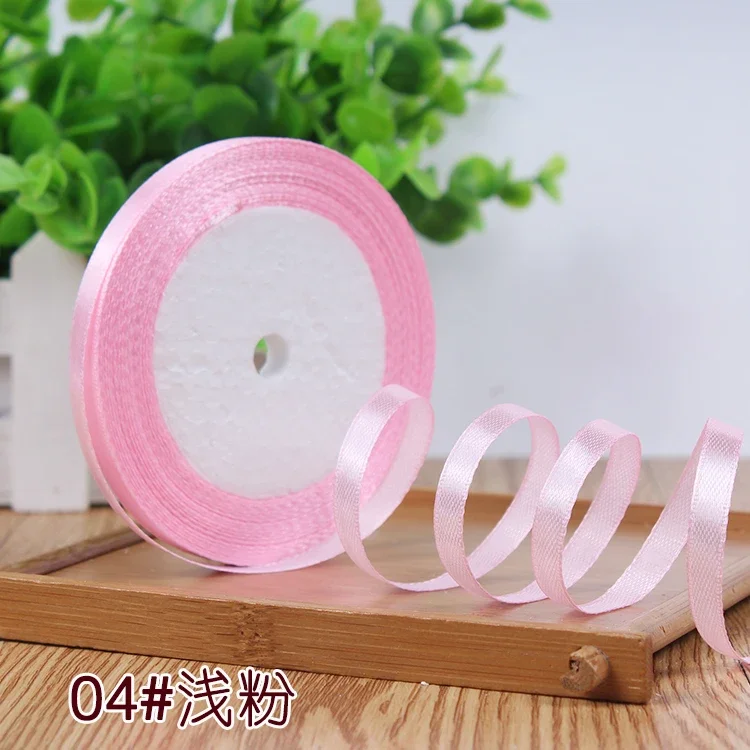 Satin Ribbon for Gift Wrapping and DIY Crafts - 22 Meters, 6mm (Christmas, Halloween, Wedding, Birthday)