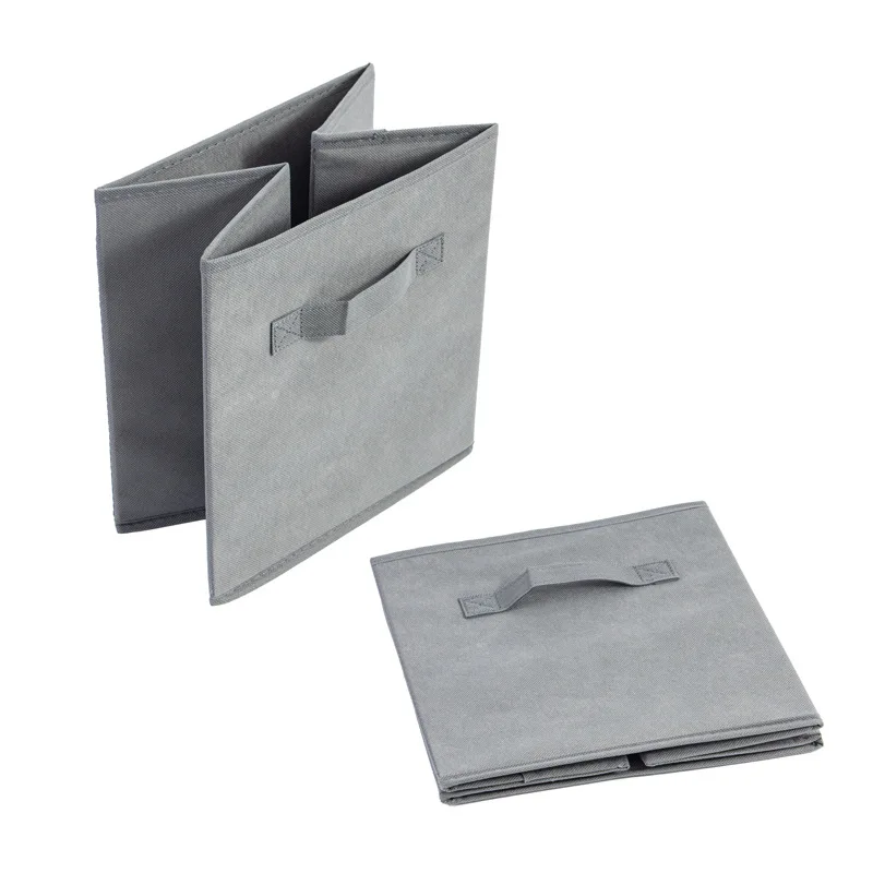 Foldable Fabric Storage Organizer Box Closet Drawer Clothing Underwear Storage Box Home Toys Bookcase Cubes Storage Boxes 4