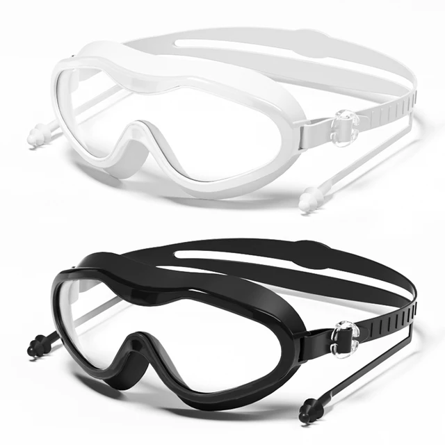 Swimming goggles with large frame, high-definition waterproof, anti fog, electroplated, anti UV, suitable for both men and women 2