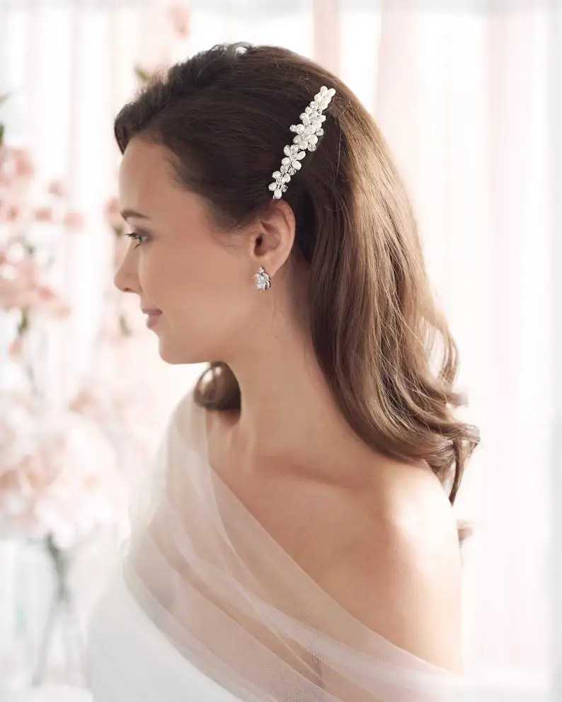 Freshwater Pearls Hair Comb Women Hair Accessories Pearl Decoration Wedding Accessories