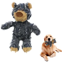 Dog Toy Dog Companion For Heavy Chewers Indestructible Plush Dog Toy For Large Dogs Indestructible Sturdy Bear Dog Squeaky Toy 1