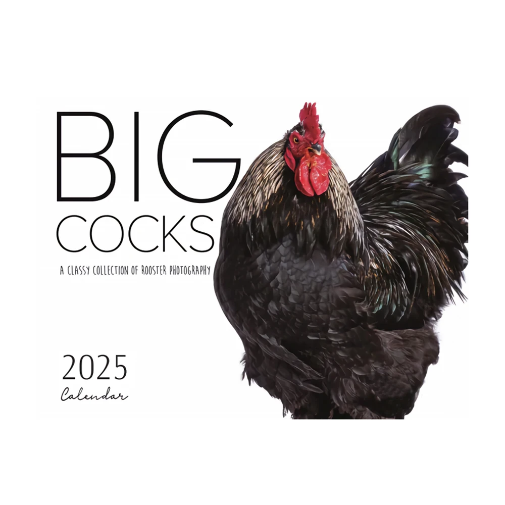 Wall calendar paper wall calendar Big Cocks Calendar Vibrant Wildlife Photography 12-Month Wall Calendar for Office & Home Decor Animal Enthusiasts Paper