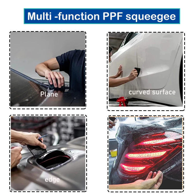 TOFAR Soft PPF Squeegee Kit Window Tinting Tool Car Clear Protection Film Applicator Vinyl Wrap Rubber Scraper Clean Water Wiper 5