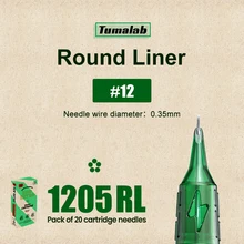  Tumalab Tattoo Needle Short Needle Tattoo Cartridge 08#10#12#RL RS 10/20pcs Tattoo Needle Disposable Tattoo Supplies 