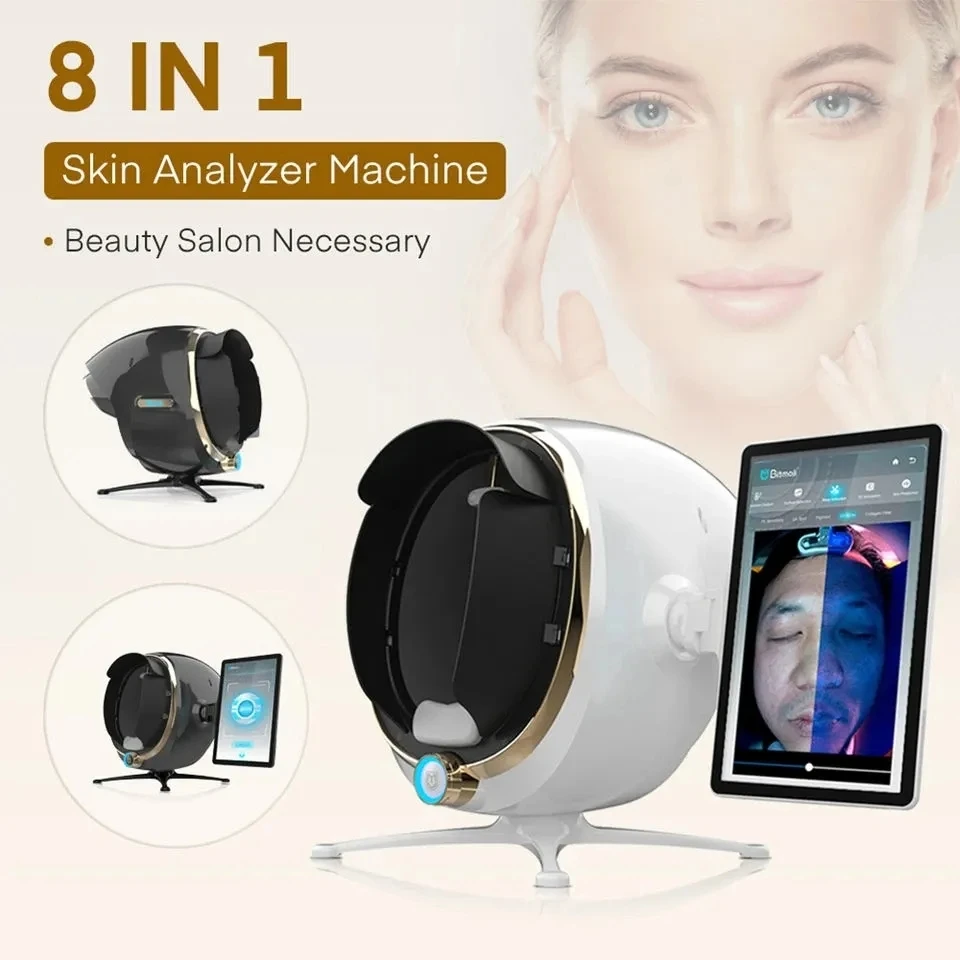 

3D Magic Mirror Skin Analyzer Machine Facial Diagnosis System Ai Face Recognition 2800w HD Pixels with Professional Test Report