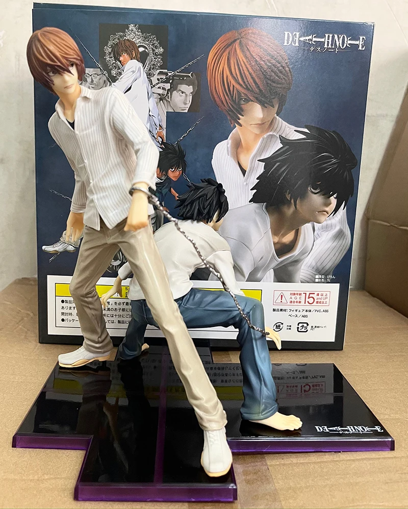 Anime Death Note L Lawliet Light Yagami Action Figure, Light Figurine, Collection Modèle, Butter