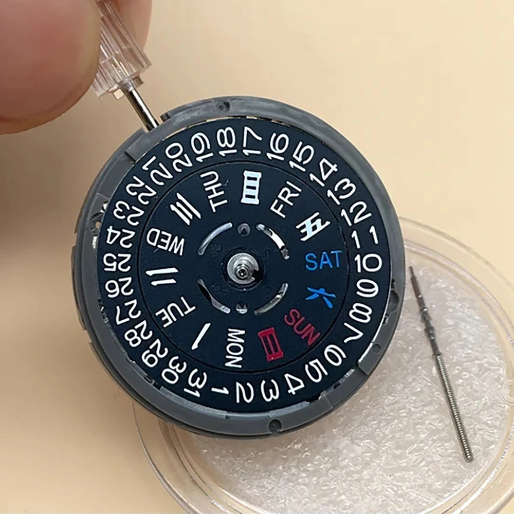 Original NH36 Date Week Automatic 3H 3.8H O'clock Crown Watch High Accuracy Movement Mechanical Replacement Part 24 Jewels