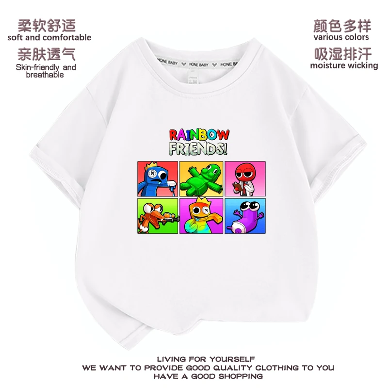 

2023 New Game Rainbowd friends chapter 2 T Shirt Kids Girls Boys Short Sleeve Tee Children's T-Shirt Tshirt Tops Kids Clothes