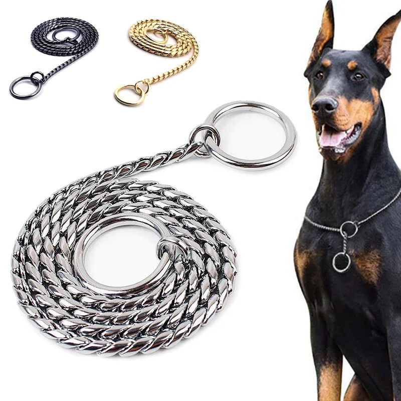 

Metal Slip Copper Chain Small Snake Medium Supplies Dogs Collars Large Pet for Collar Dog Training Pinch Chains Choke P Collar