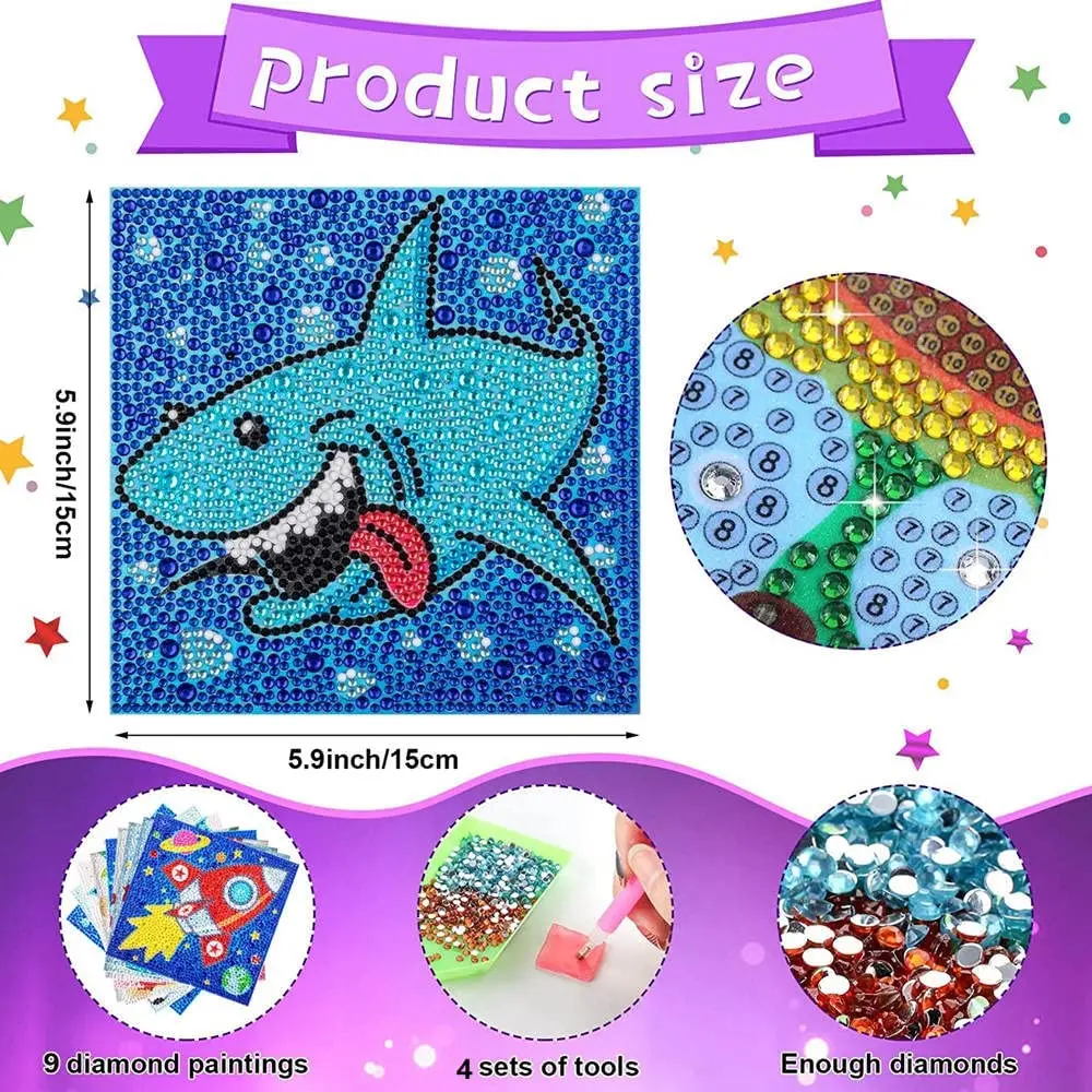 A Diamond Painting Kits for Kids Unicorn, Diamond Art Kits for Kids Ages  6+, Paint by Number with Diamonds for Beginners - AliExpress