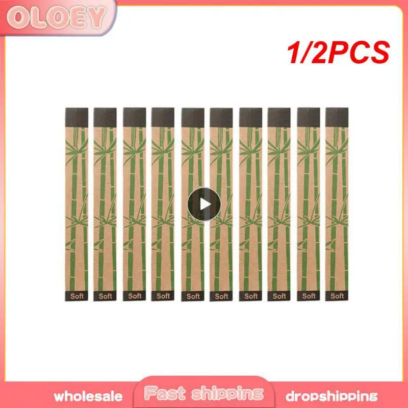 

1/2PCS Colorful Natural Bamboo Toothbrush Set Soft Bristle Charcoal Teeth Whitening Bamboo Toothbrushes Soft Oral Care