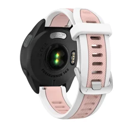 Quick Release 20mm Sports Silicone Band - Versatile Watch Strap Bracelet - 20mm (Pink White)