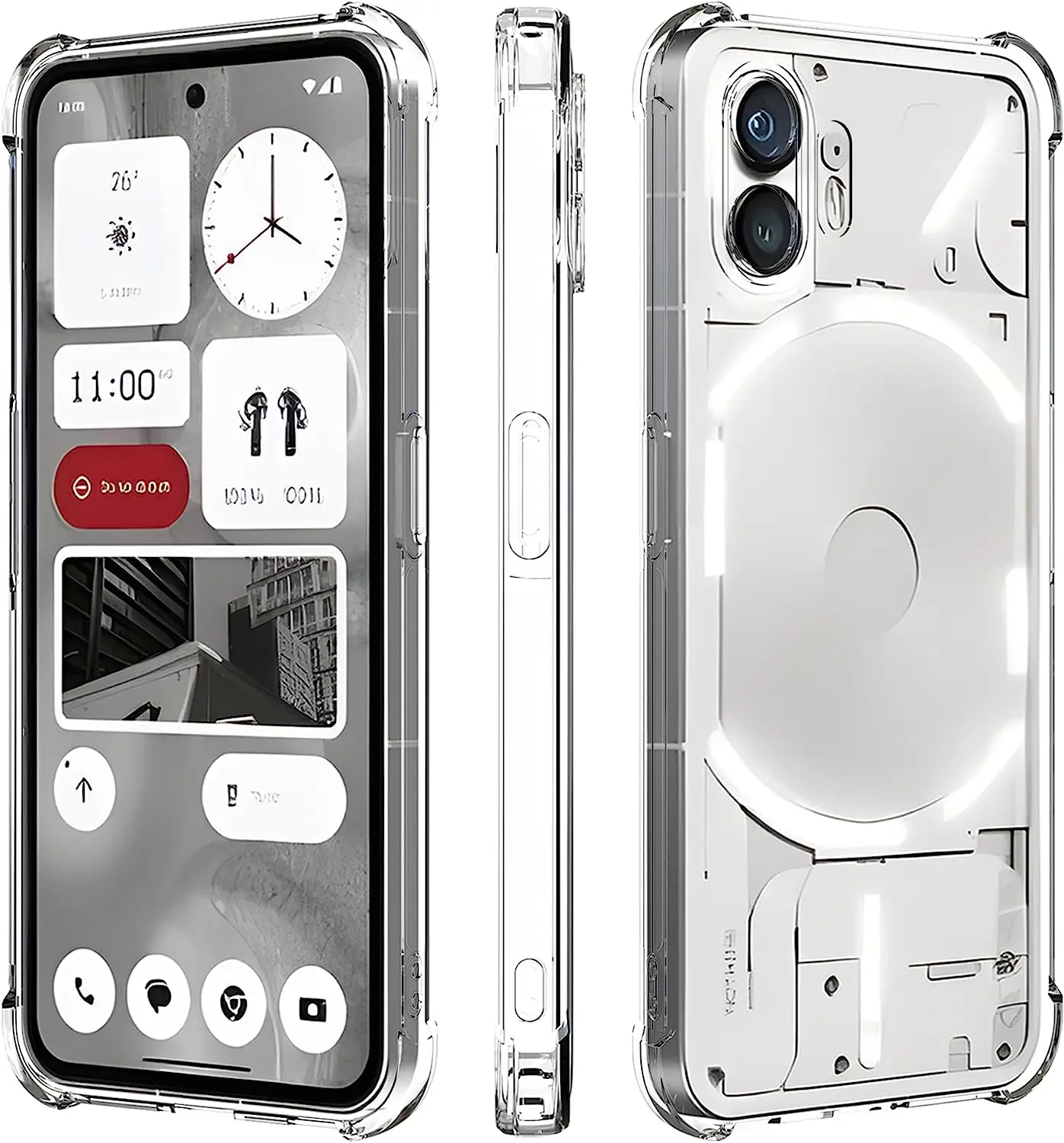 Thick Shockproof Clear Soft Cover Case