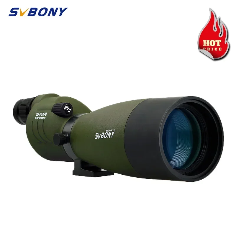 SVBONY SV17 25-75x70 cannocchiale Zoom telescopio Spyglass FMC BAK4 prisma impermeabile potente binocolo monoculare per target