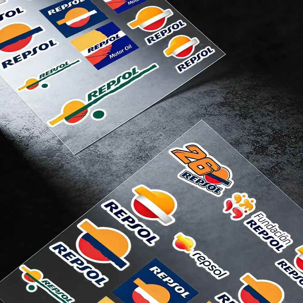 레프솔 로고 반사 오토바이 스티커 방수 비닐 데칼 오토바이 헬멧 연료 탱크 자전거용