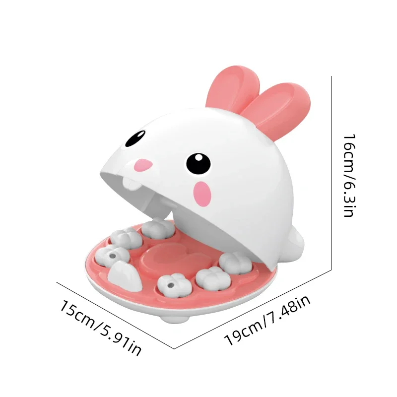 Rabbit Dentist Pretend Play Set Cute Children Montessori Toys for Girl Check Teeth Model Doctor Role Play Baby Kid Learning Toy