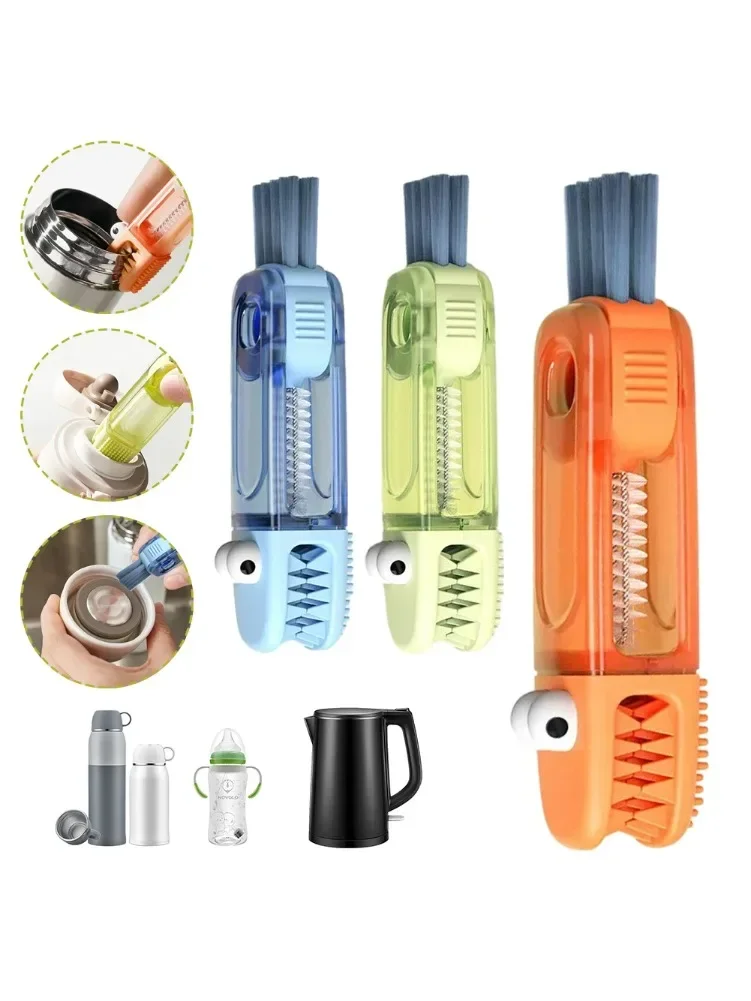 Multifunctional 3 In 1 Bottle Cup Lid And Straw Cleaning Brush_voghion.com