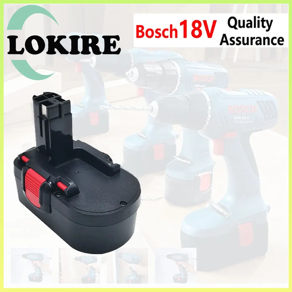 

4.8/6.8/9.8Ah 18V Remplacement Battery for Bosch BAT025 BAT026 BAT160 2607335277 2607335535 2607335735 PSR 18 VE-2 GSR