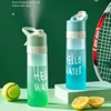650ml  Spray Water Bottle Outdoor Sport Fitness Water Cup Large Capacity Spray Bottle BPA Free Drinkware Travel Bottles