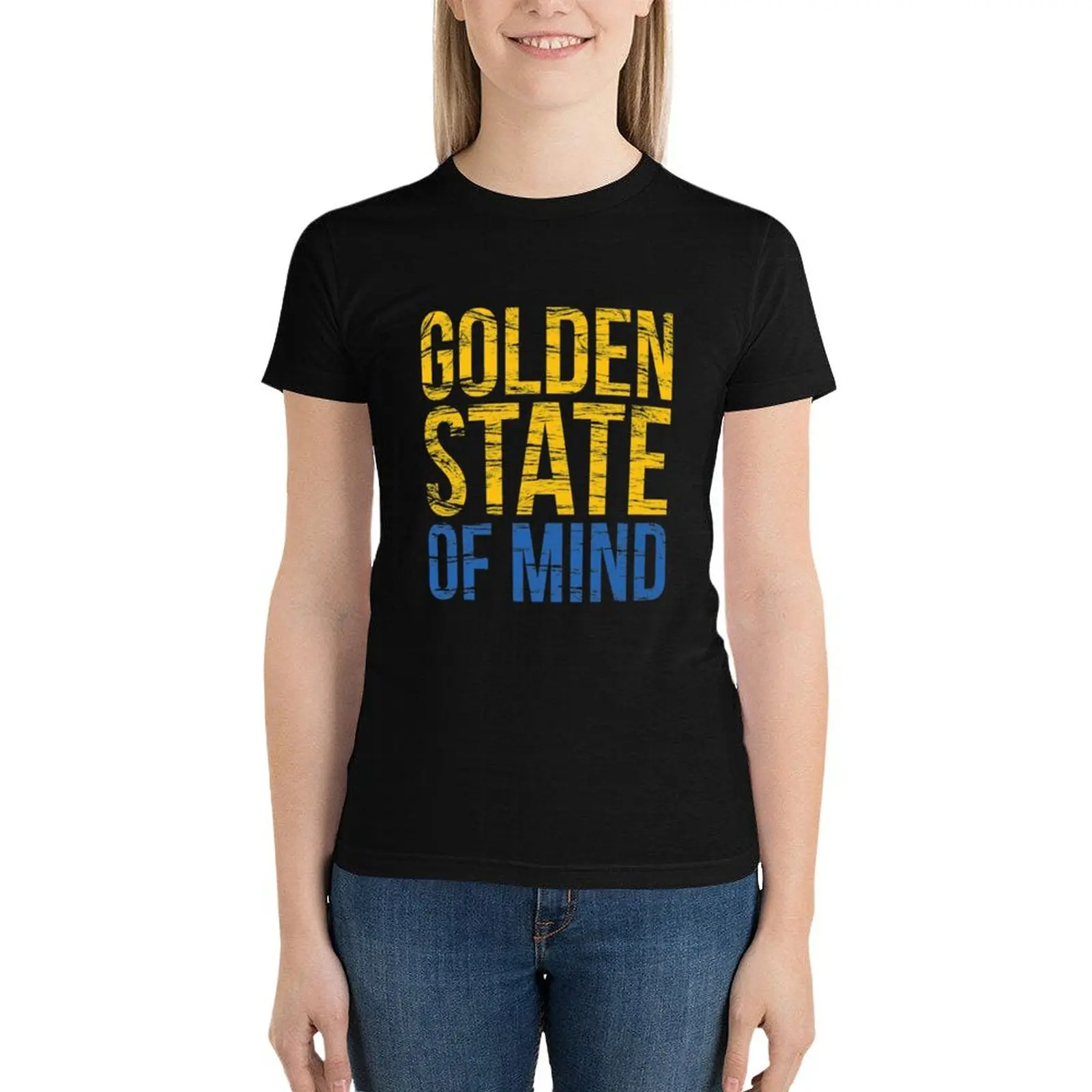 

Забавная блузка Golden State of Mind, модные корейские футболки для женщин