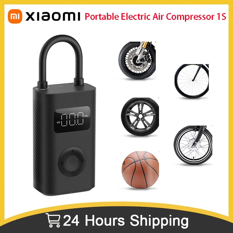 

Xiaomi Mijia Inflatable Treasure 1S Upgraded Version Portable Electric Pump Air Compressor for Motorcycle Car Tire Soccer Type-C