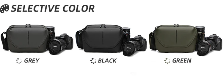 Convertible Digital DSLR Shoulder Waterproof Crossbody Bag For DSLR/Mirrorless With Removable Camera Padded Insert_voghion.com