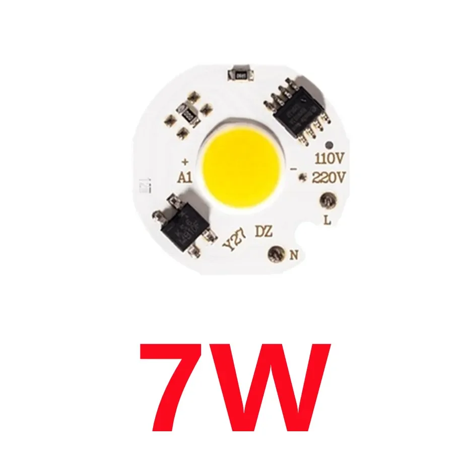 High-Power LED COB Chip with Integrated Smart IC for DIY Lighting and Floodlight Applications