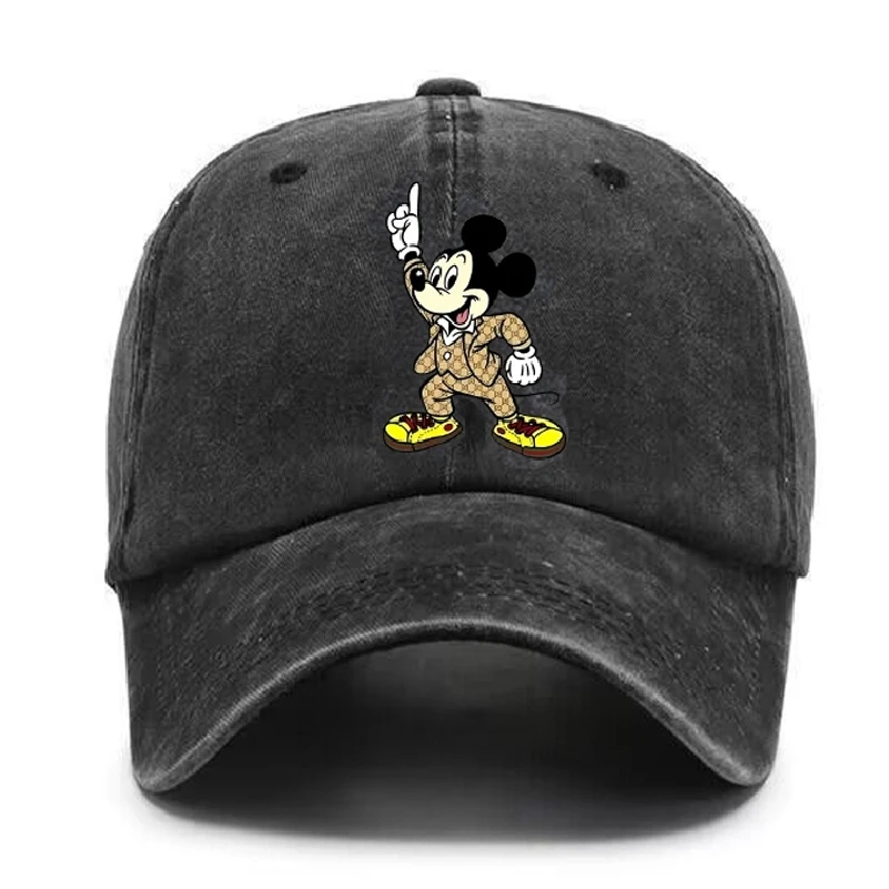 Disney Mickey Baseball Cap Hats for Women and Men Cotton High