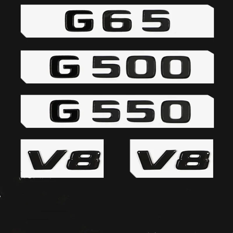 Глянцевая черная эмблема заднего логотипа для Mercedes Benz G-CLASS W461 W463 G55 G63 G65 G320 G350 G450 G500 G550, аксессуары
