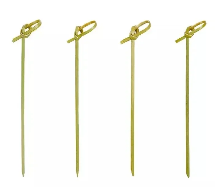 Gli spiedi di babù a 4 pollici del nodo del cocktail decorativo seleziona l'iballaggio 50pcs